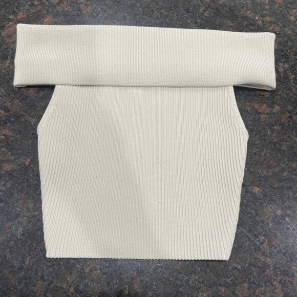 BABATON ARIZIA SCULPT KNIT TOP OFF SHOULDER SZ XXS PREPPY CHIC TOP - Picture 10 of 12